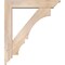 Ekena Millwork Balboa Traditional Smooth Bracket w/ Offset Brace, Douglas Fir, 5 1/2"W x 26"D x 30"H BKT0604X26X30BOA01SDF - alternate 4